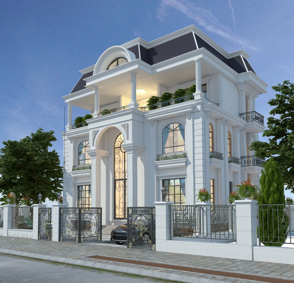 Nổi bật với màu trắng tinh khôi và những thức cột ấn tượng