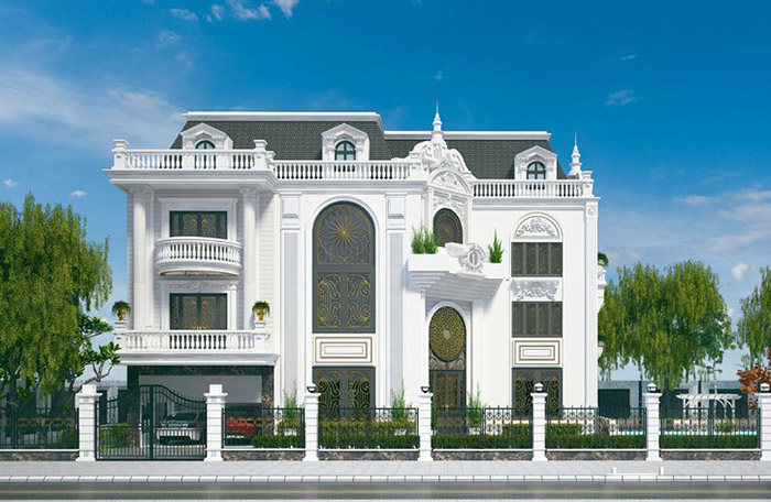 Quy mô bề thế của biệt thự có tầng hầm