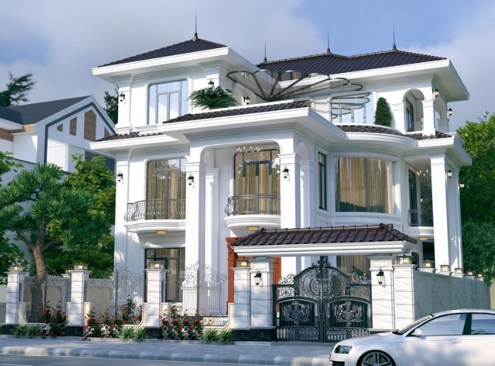 Thiết kế biệt thự tân cổ điển đẹp 